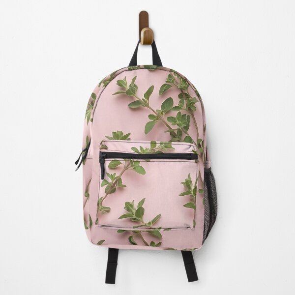 Item preview, Fresh Oregano Sprigs Pattern – Pastel Pink Herb Aesthetic designed and sold by PawsyVibe.