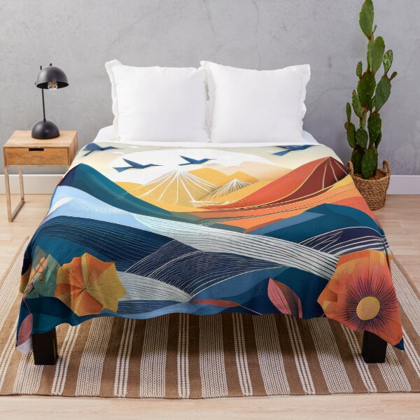 Item preview, Colorful Wallcovering Tapestry, duvet cover, throw blanket, shower curtain designed and sold by CharlottePlaceArt.