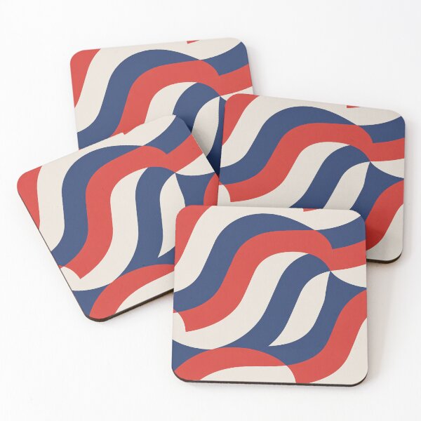 Item preview, Modern Patriotic Red White Blue Arcs designed and sold by OldGloryForge.