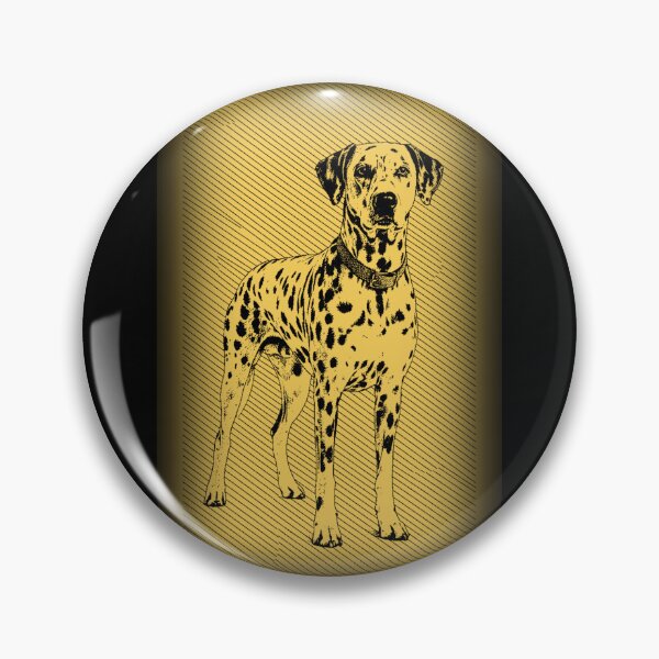 Item preview, Dalmatian Golden Vintage Portrait designed and sold by RPrintPulse.