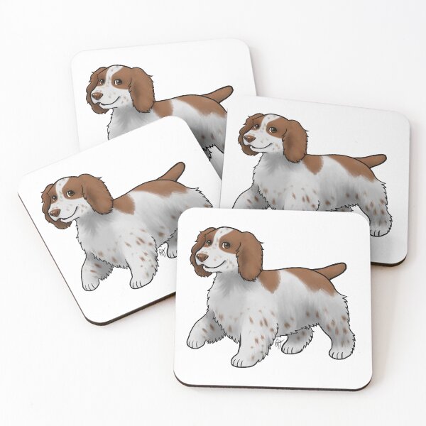 Item preview, Dog - Welsh Springer Spaniel - Docked Piebald Ticked designed and sold by Jennifer Stolzer.