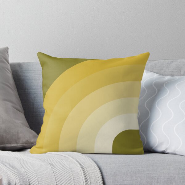 Item preview, Mid Century Modern Rainbow - Olive Green and Mustard Yellow designed and sold by JMgraphic.