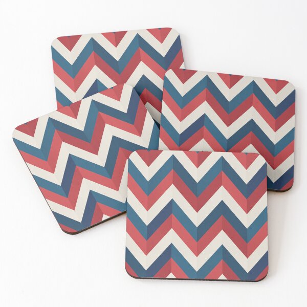 Item preview, Modern Patriotic Red White Blue Chevrons designed and sold by OldGloryForge.