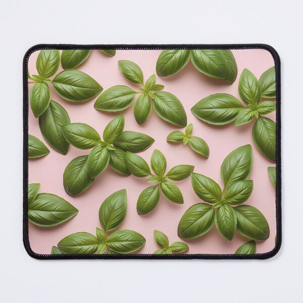 Item preview, Fresh Green Basil Leaves Pattern – Kitchen & Garden Aesthetic designed and sold by PawsyVibe.