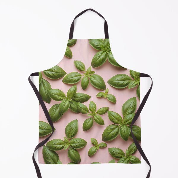Item preview, Fresh Green Basil Leaves Pattern – Kitchen & Garden Aesthetic designed and sold by PawsyVibe.