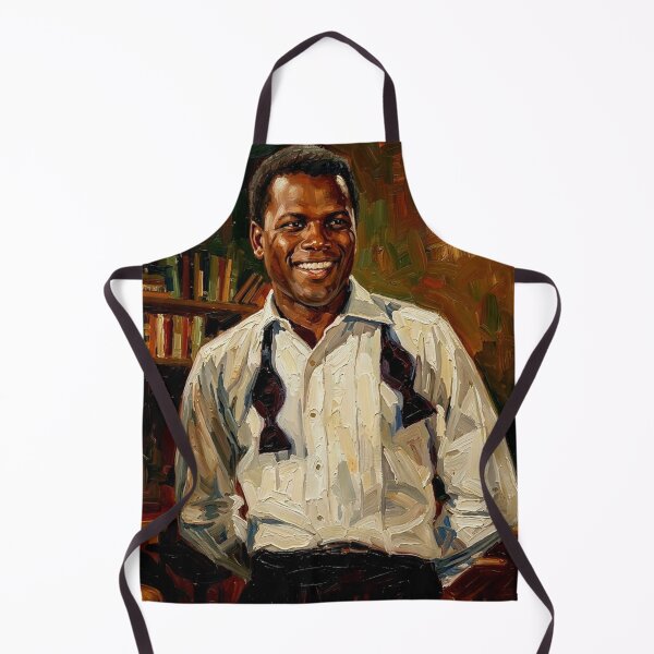 Item preview, Hollywood Trailblazer – Sidney Poitier Expressive Oil Portrait designed and sold by Art's Diner.
