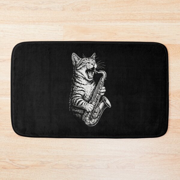 Item preview, Cat Playing Saxophone designed and sold by Goleon12.