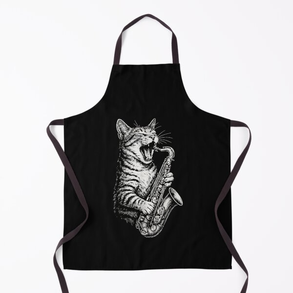 Item preview, Cat Playing Saxophone designed and sold by Goleon12.