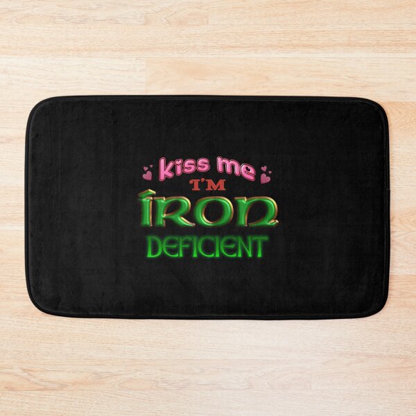 Item preview, Kiss Me I'm Iron Deficient Funny St. Patrick's Day Irish Anemia designed and sold by snazzyseagull.