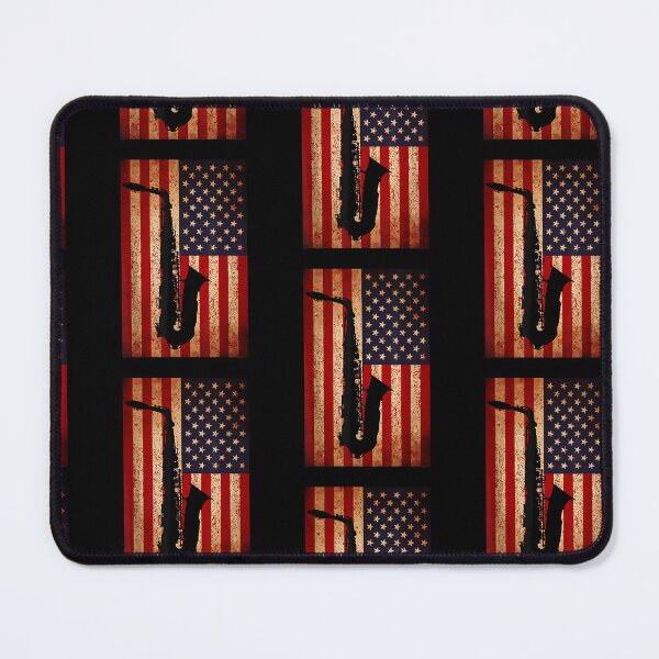 Item preview, Vintage American Flag Saxophone Funny Sax Music Player Gifts designed and sold by Goleon12.