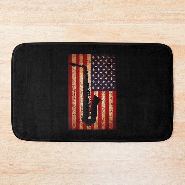 Item preview, Vintage American Flag Saxophone Funny Sax Music Player Gifts designed and sold by Goleon12.