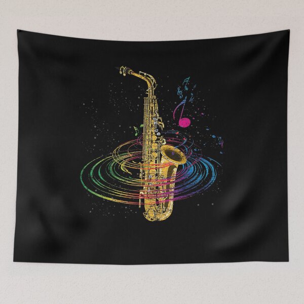 Item preview, Sax Player Gift Idea Saxophonist Music Notes Saxophone designed and sold by Goleon12.