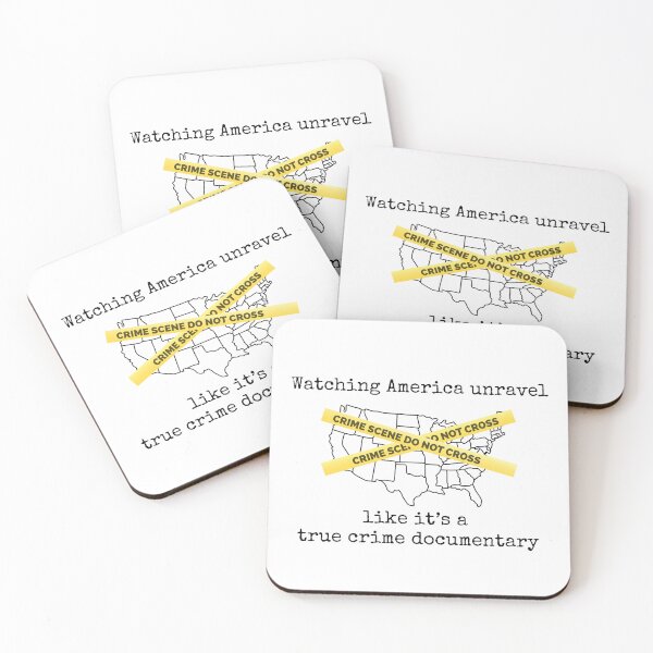 Item preview, Watching America unravel like it's a true crime documentary designed and sold by Crafting Crime Shop.