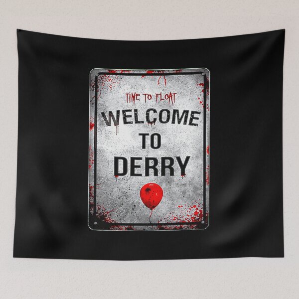 Item preview, Welcome to Derry Horror Sign Fan Art – Inspired by Stephen King Universe designed and sold by G-A-D-U.