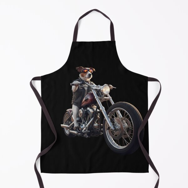 Item preview, Jack Russell Biker – Rebel on a Custom Chopper Motorcycle designed and sold by PawsyVibe.