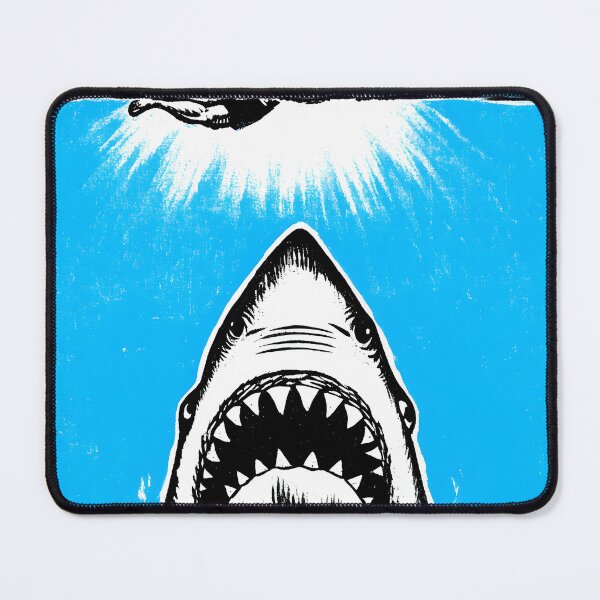 Item preview, Great White Shark attack swimer on the ocean designed and sold by pixeldizajn.