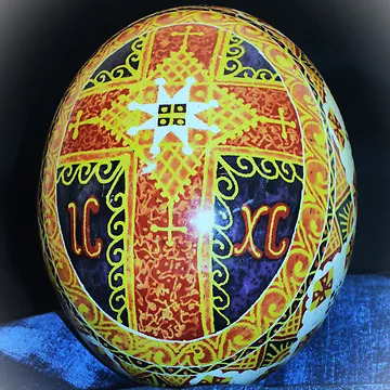 Artwork thumbnail, Ostrich pysanky by ecce-art