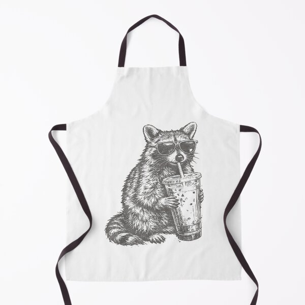 Item preview, Raccoon Drinking Iced Coffee Funny for Men, Women, and Kids designed and sold by Goleon12.