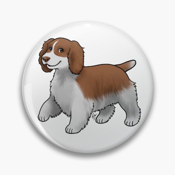 Item preview, Dog - Welsh Springer Spaniel - Docked Piebald Mantle designed and sold by Jennifer Stolzer.
