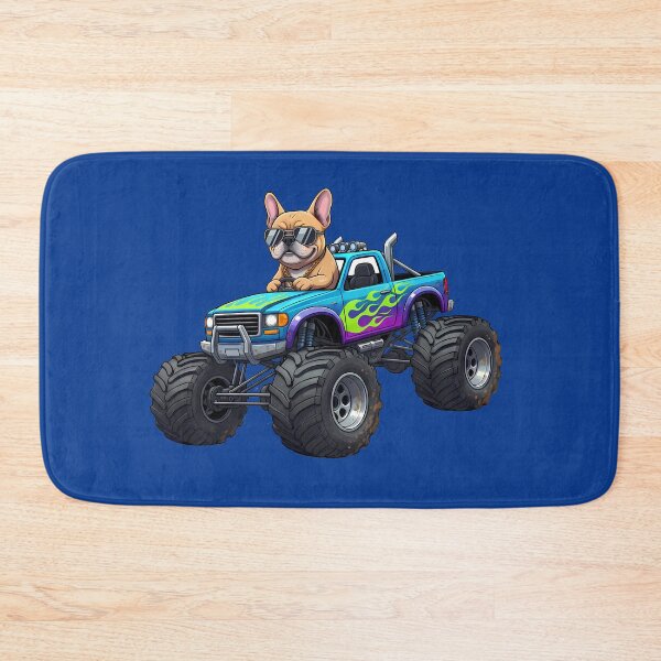 Item preview, French Bulldog Driving Monster Truck designed and sold by PawsyVibe.