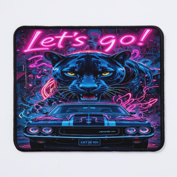 Item preview, Neon Panther Let's Go! designed and sold by Hot4Shirt.