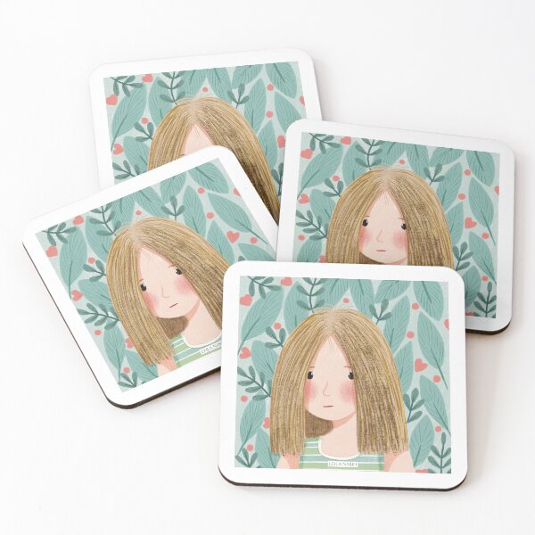 Item preview, Portrait of a blond girl designed and sold by Leila Nabih Designs.