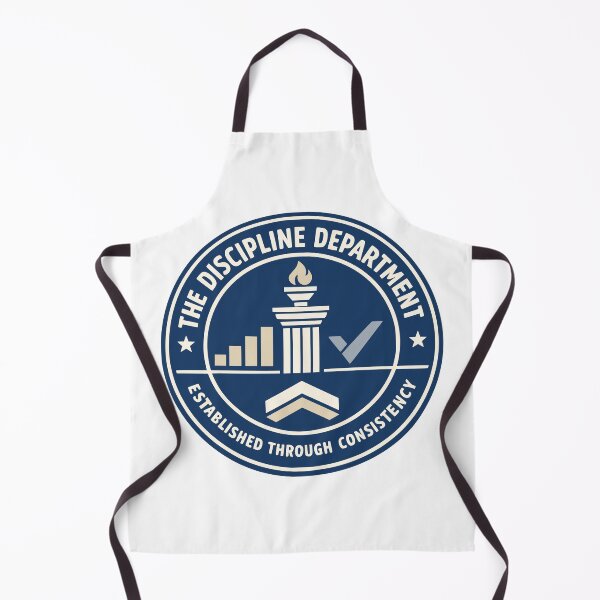 Item preview, Faux Official Discipline Department Motivational Fitness Emblem designed and sold by FunFitLife Studio.