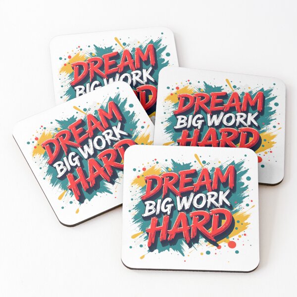 Item preview, Dream Big Work Hard Graffiti Motivation Tee designed and sold by Artisty Design.