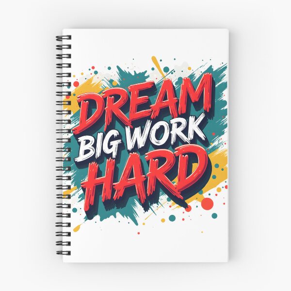Item preview, Dream Big Work Hard Graffiti Motivation Tee designed and sold by Artisty Design.