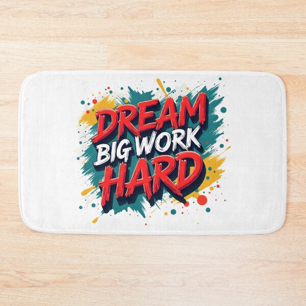 Item preview, Dream Big Work Hard Graffiti Motivation Tee designed and sold by Artisty Design.