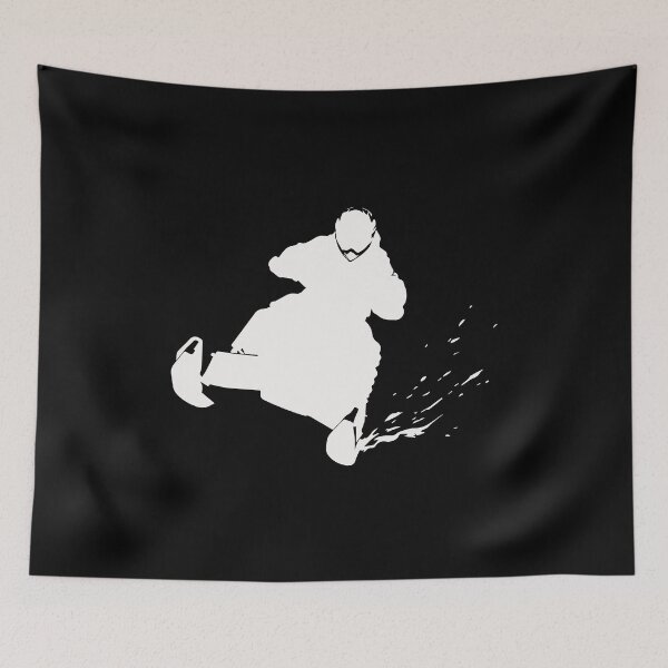Item preview, Snowmobile Rider Silhouette – Winter Motion Design designed and sold by BrushRushX.