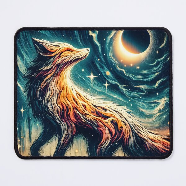 Item preview, Wood Texture Northern Lights Fox, Ai Generated Art designed and sold by ACC .