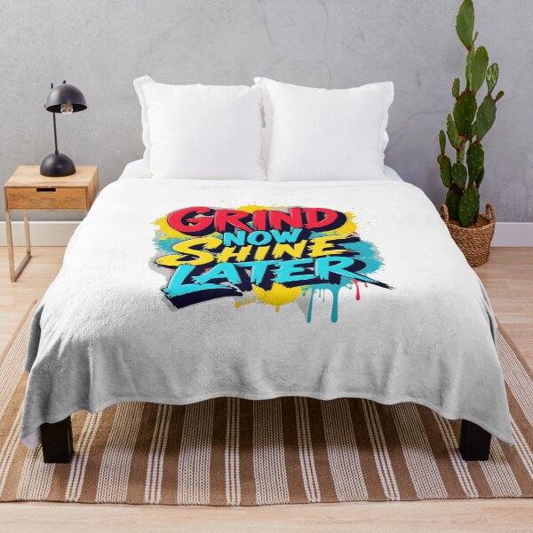 Item preview, Grind Now Shine Later Graffiti Motivation T-Shirt designed and sold by Artisty Design.