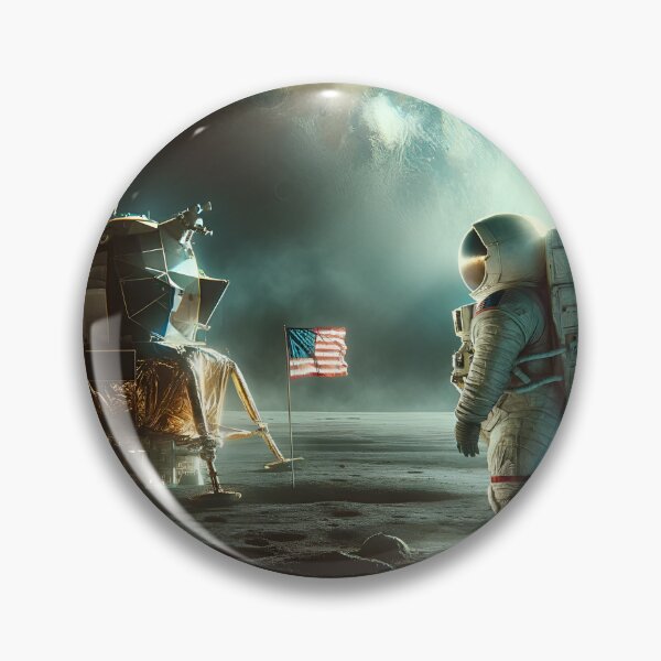 Item preview, First men on the moon designed and sold by RobertMartinArt.