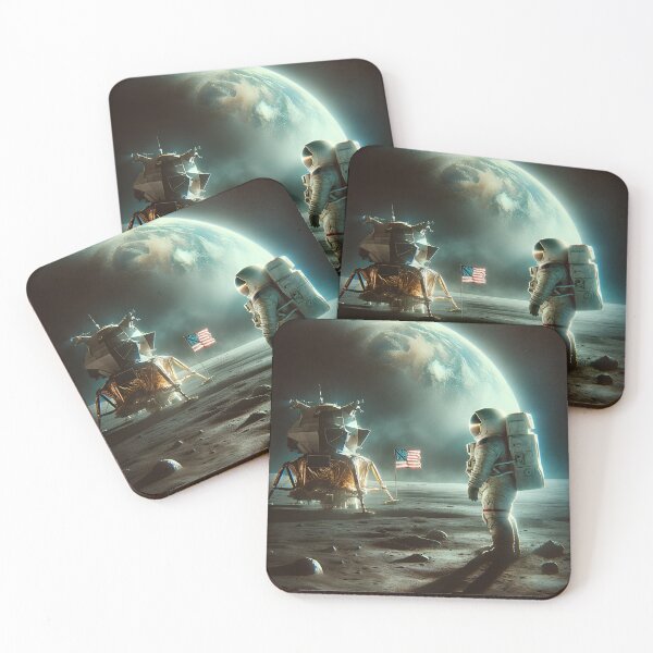 Item preview, First men on the moon designed and sold by RobertMartinArt.