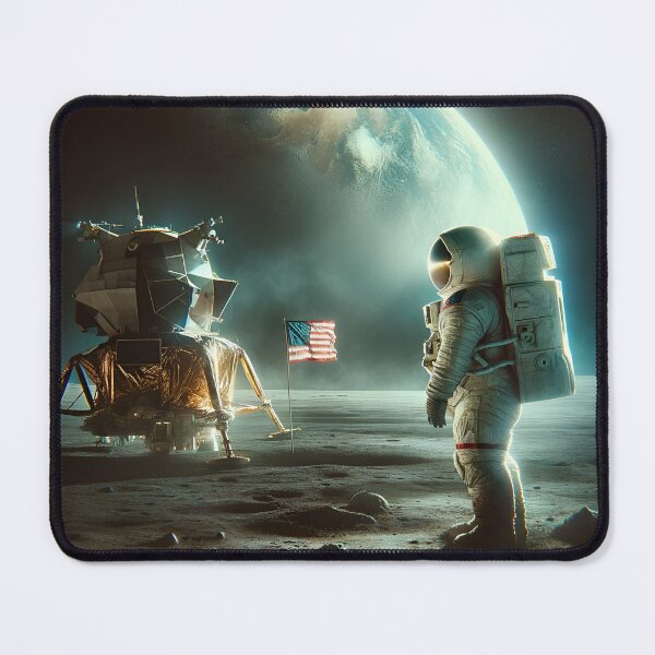Item preview, First men on the moon designed and sold by RobertMartinArt.