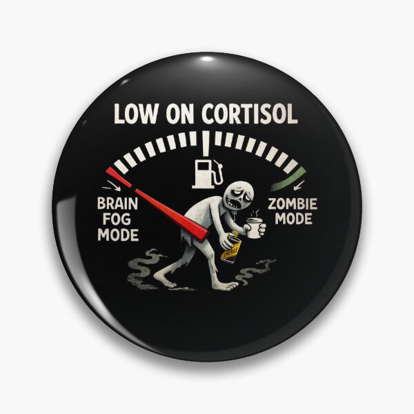 Item preview, Low Cortisol Level — Brain Fog Minimalist Line Art Sticker designed and sold by VibeOffline Studio.
