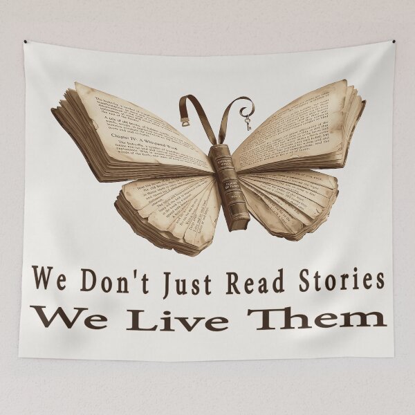 Item preview, Title: Literary Butterfly - Vintage Book Wings Reader Art designed and sold by AmazingEG.
