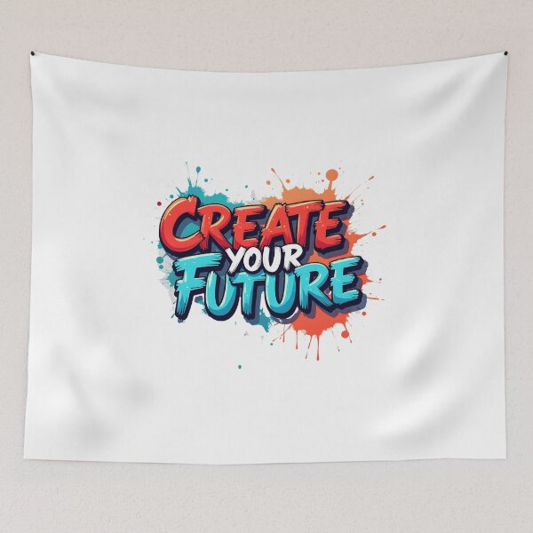 Item preview, Create Your Future Graffiti Typography Tee designed and sold by Artisty Design.