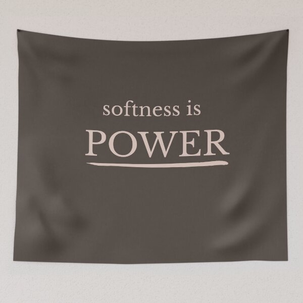 Item preview, Softness Is Power Minimalist Statement Design designed and sold by Minimalist Typography.