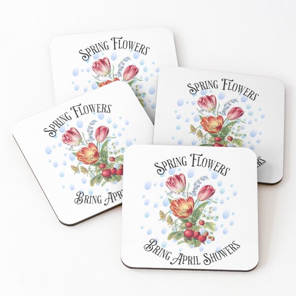 Item preview, Spring Flowers Bring April Showers Nature Collage designed and sold by Sachie's Studio.