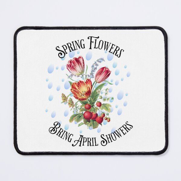 Item preview, Spring Flowers Bring April Showers Nature Collage designed and sold by Sachie's Studio.