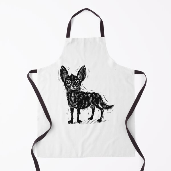 Item preview, Woodcut style chihuahua designed and sold by Magpye.