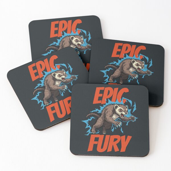 Item preview, Epic Fury Ferret – Small Beast Big Rage Cartoon designed and sold by CARPIO Creations.