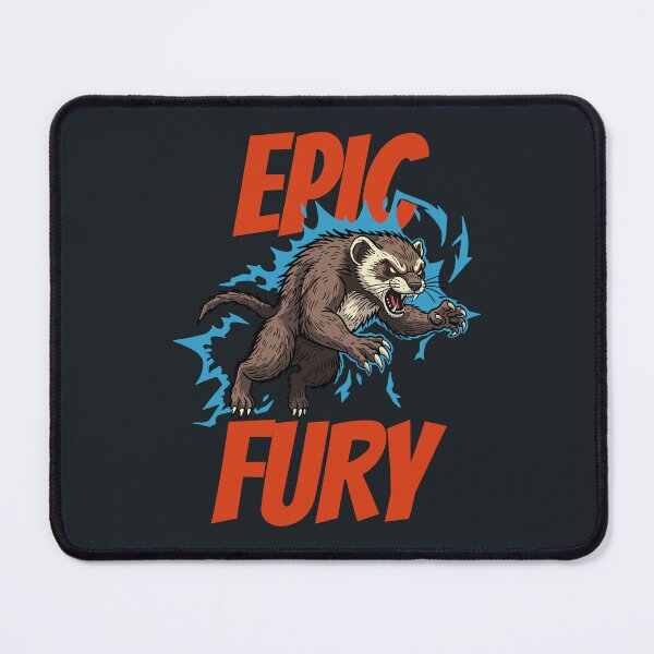 Item preview, Epic Fury Ferret – Small Beast Big Rage Cartoon designed and sold by CARPIO Creations.