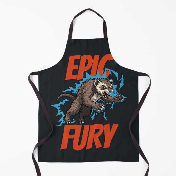 Item preview, Epic Fury Ferret – Small Beast Big Rage Cartoon designed and sold by CARPIO Creations.