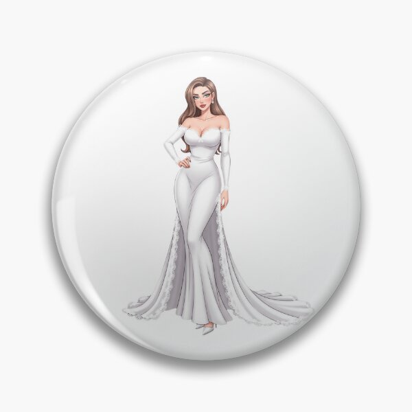 Item preview, Modern Bride Illustration – Elegant White Wedding Gown Art designed and sold by Tw1nsAIArt.