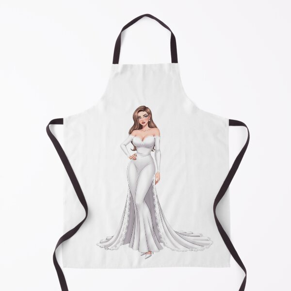 Item preview, Modern Bride Illustration – Elegant White Wedding Gown Art designed and sold by Tw1nsAIArt.