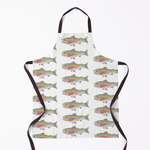 Item preview, Rainbow Trout Fish Art Hatchery Drawing Fly Fishing designed and sold by fishladydesigns.