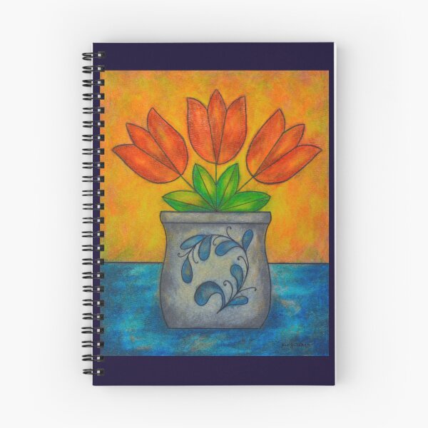 Item preview, Folk Art Tulips designed and sold by ecce-art.